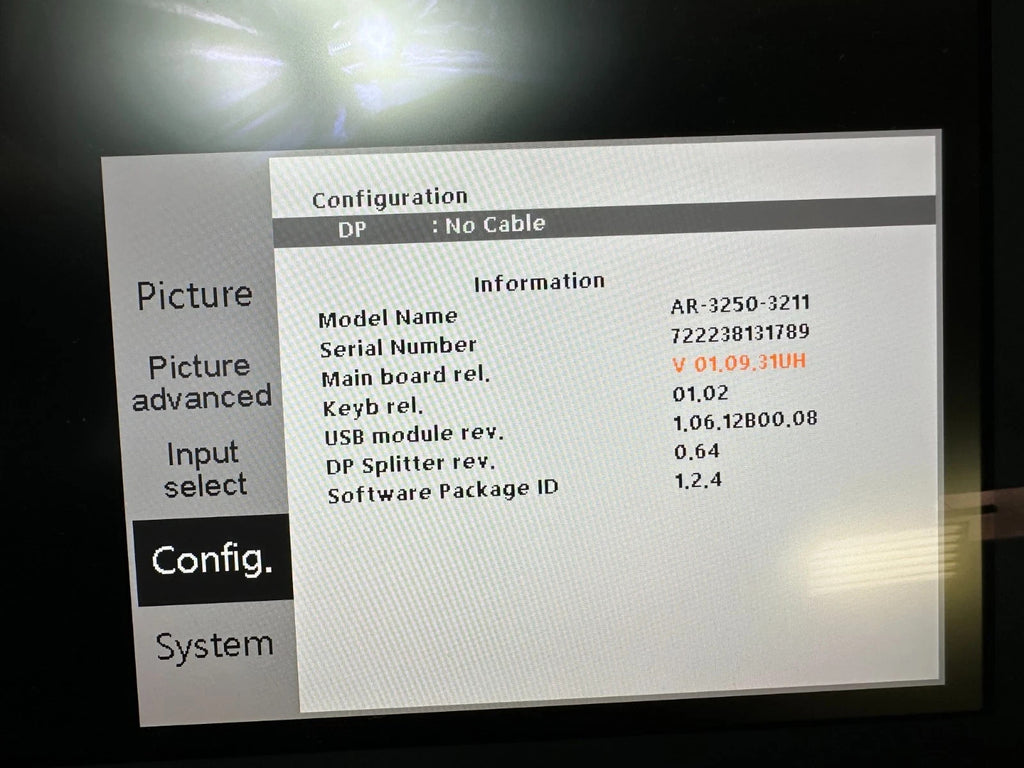 Arthrex AR-3250-3211 Synergy Monitor, 4K, 32" inch