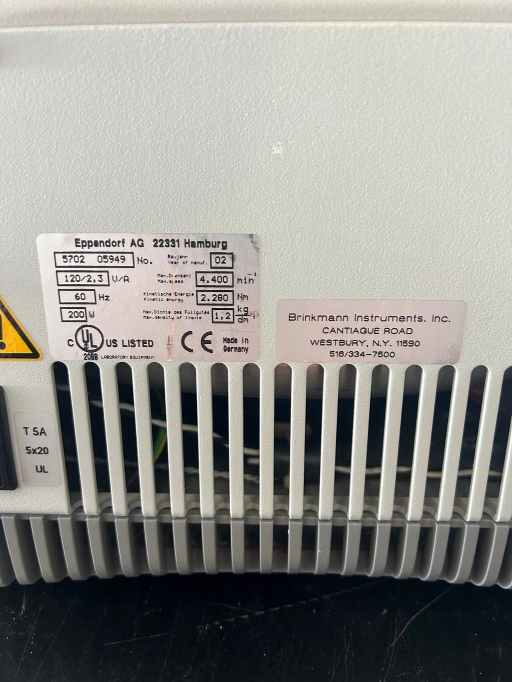 Eppendorf 5702 Centrifuge with A-4-38 Rotor