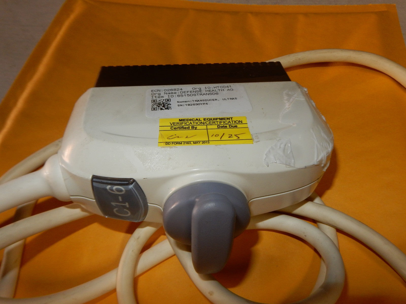 GE C1-6-D Ultrasound Probe Transducer