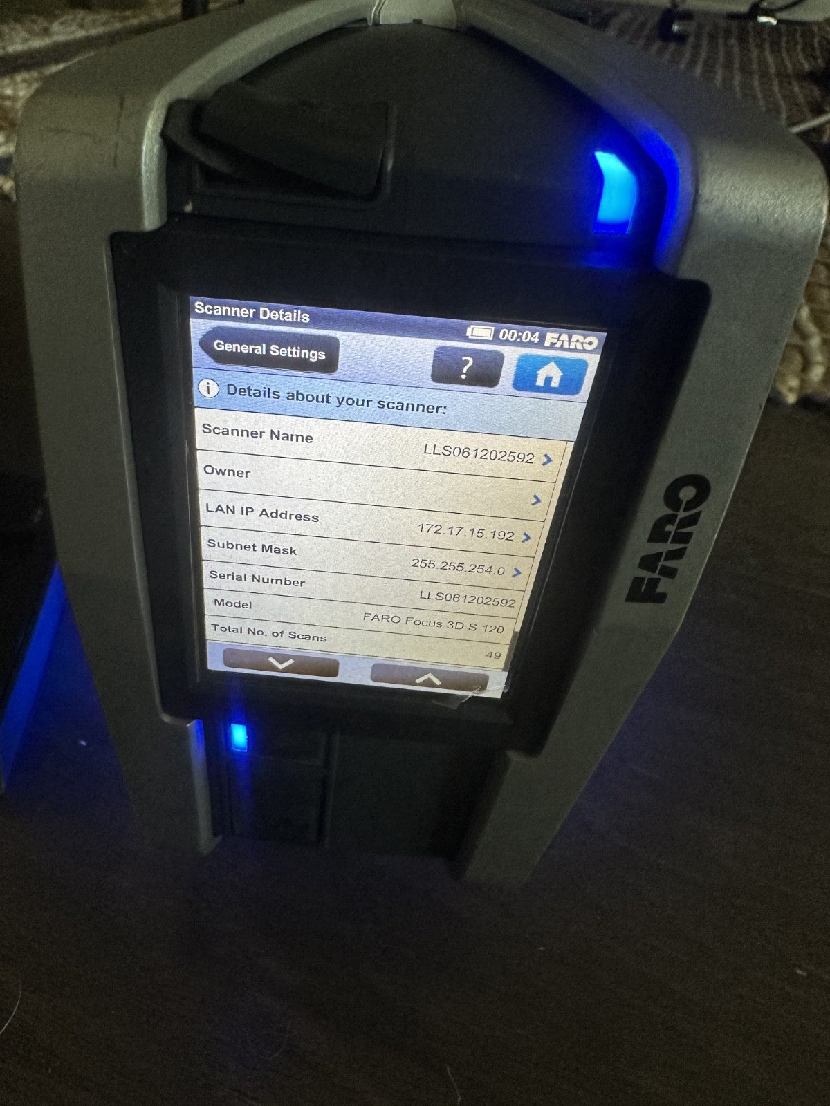 Faro Focus3D S120 3D Laser Scanner with Battery & Charger