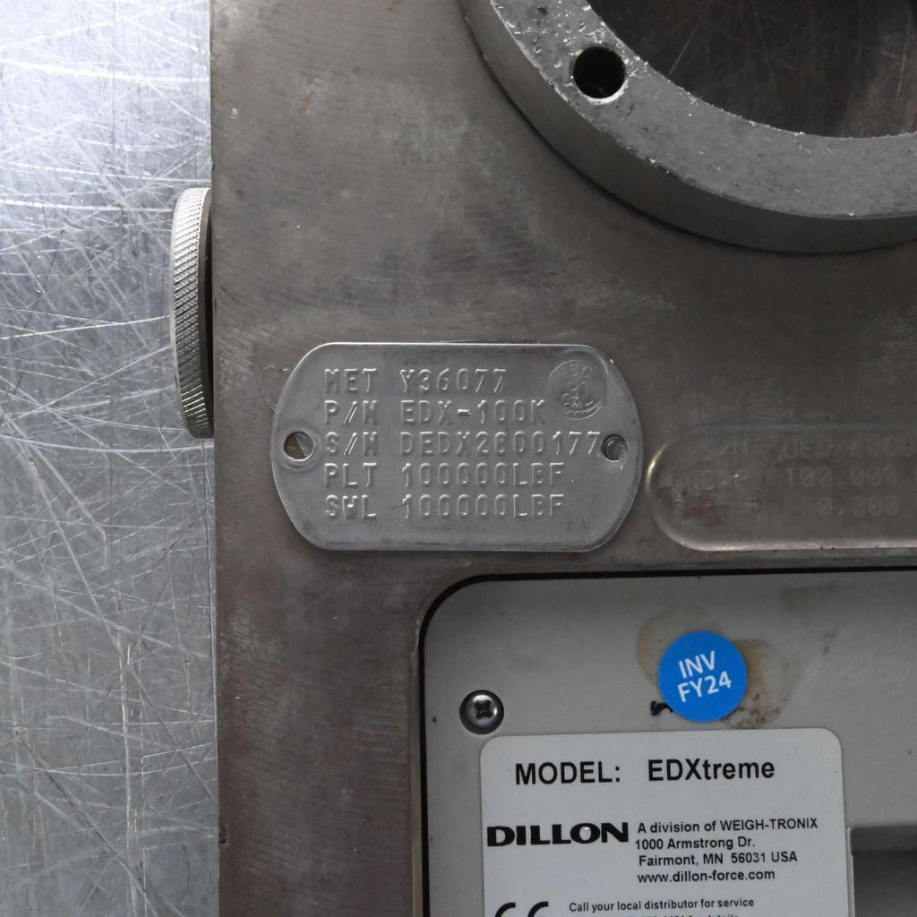 Dillon EDXtreme 100K Digital Dynamometer / 100,000 lbs / 50,000 kgf
